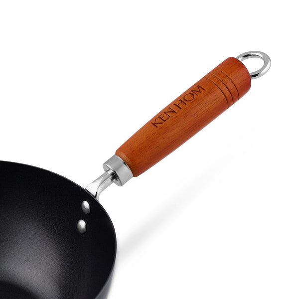 Ken Hom Classic Non-Stick Carbon Steel Mini Wok, 8 in
