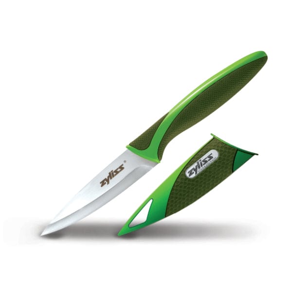 Zyliss - Paring Knife with Sheath Cover Green - 3.5 Inch