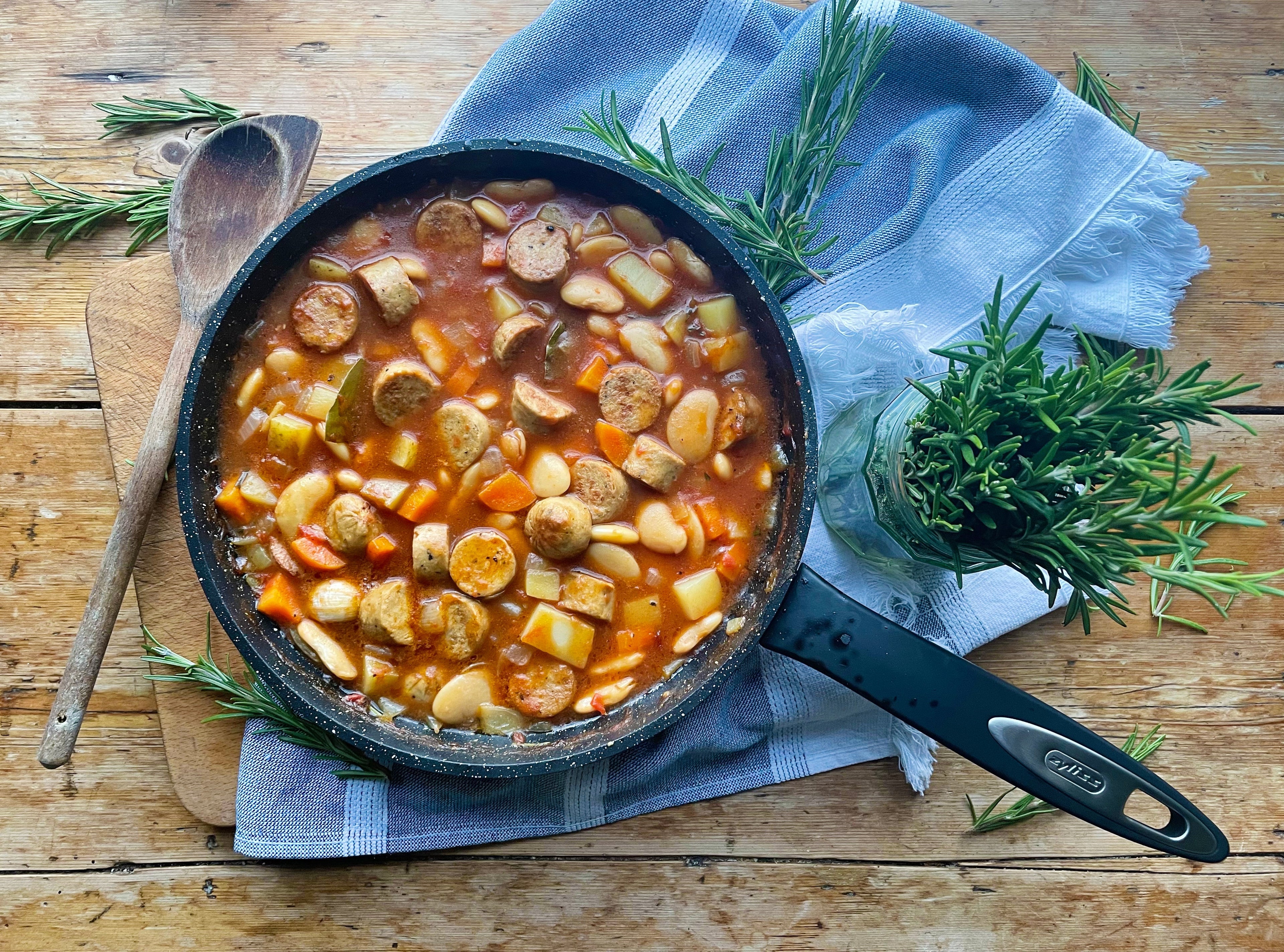 One Pan Sausage and Butter Bean Stew