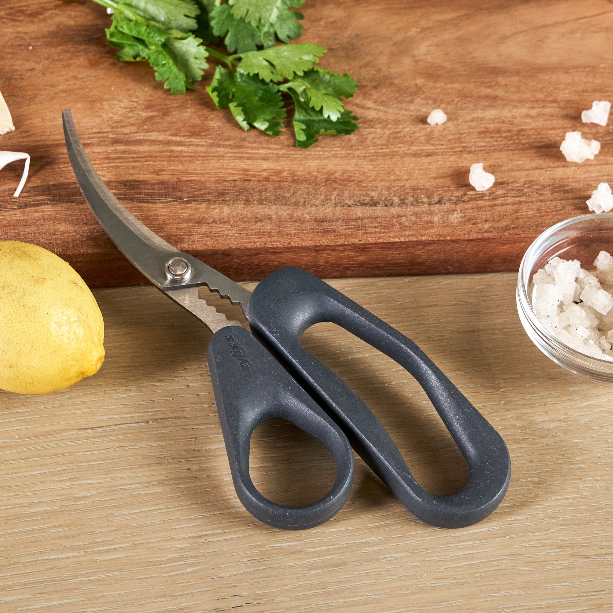 Zyliss Seafood Scissors, Stainless Steel with Shell Cracker, Eco