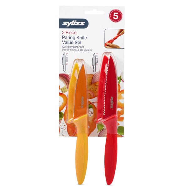 Zyliss 2 Piece Paring Knife Set with Sheath Covers