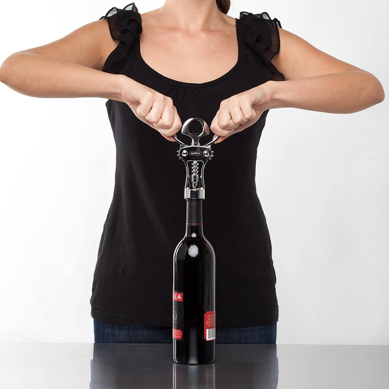 Zyliss Easy Corkscrew & Wine Bottle Opener, Stainless Steel