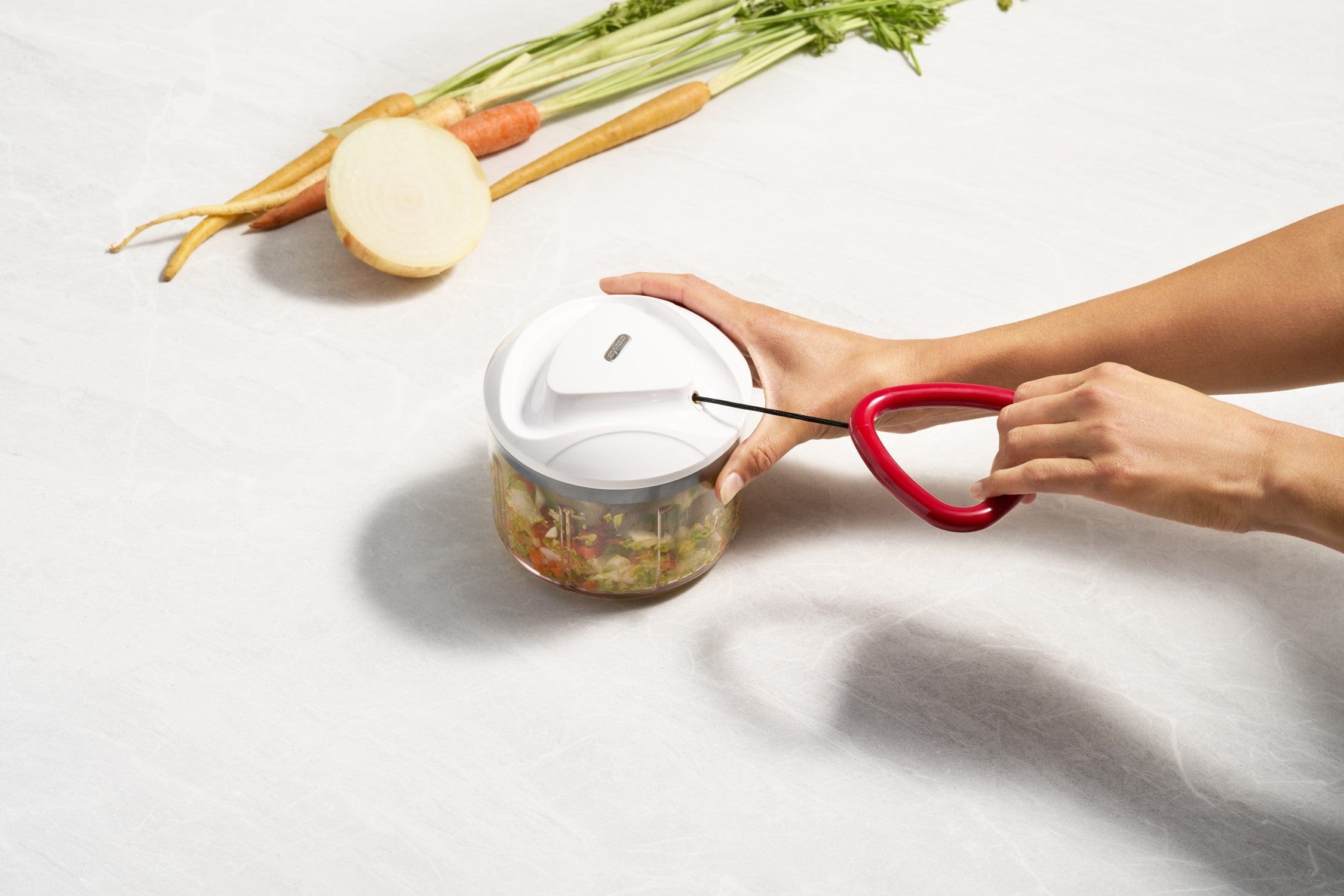 ZYLISS Easy Pull Food Chopper and Manual Food Processor Vegetable