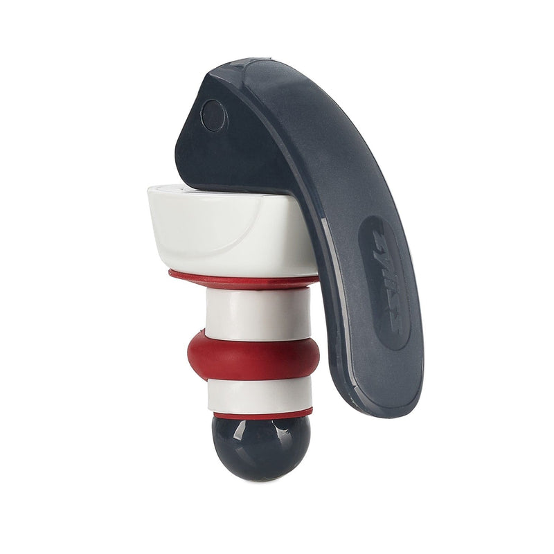 Zyliss Easy Seal Bottle Stoppers Red and Gray (Set of 2)