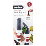 Zyliss Easy Seal Bottle Stoppers Red and Gray (Set of 2)