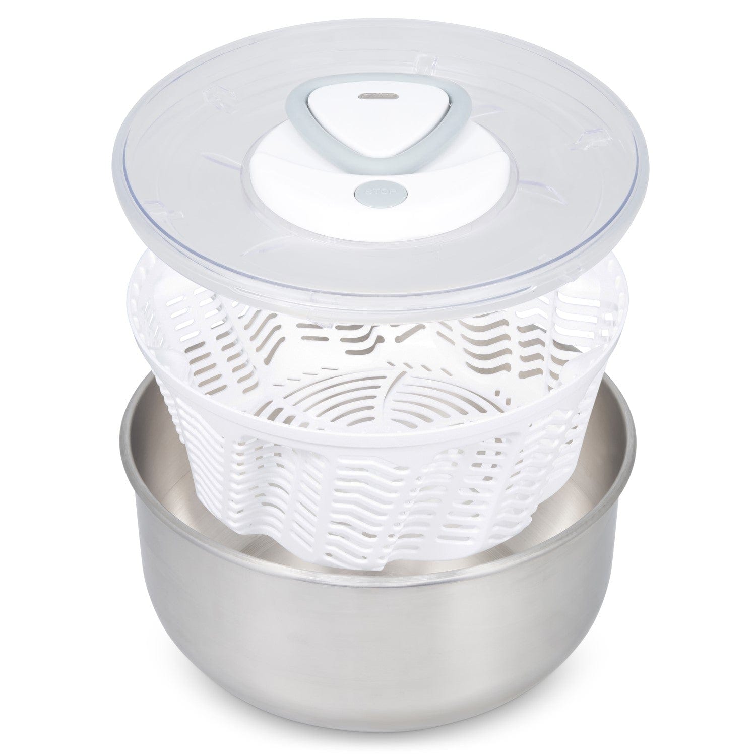 Zyliss Easy Spin 2 Stainless Steel Salad Spinner Zyliss Kitchen