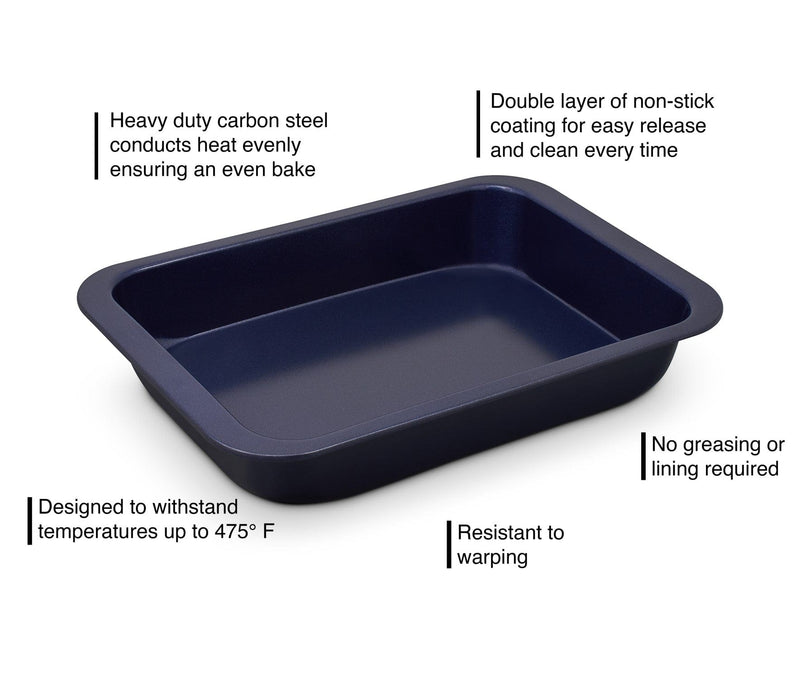 Zyliss Nonstick Oven Tray - Cake and Brownie Pan 14 inch E980190