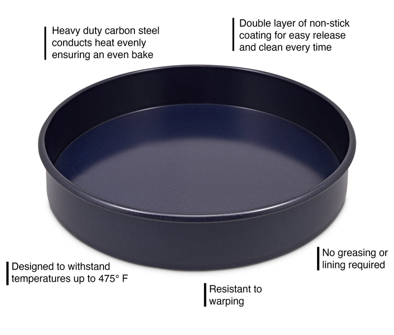Zyliss Nonstick Round Cake Pan with Removable Base 9 inch E980196