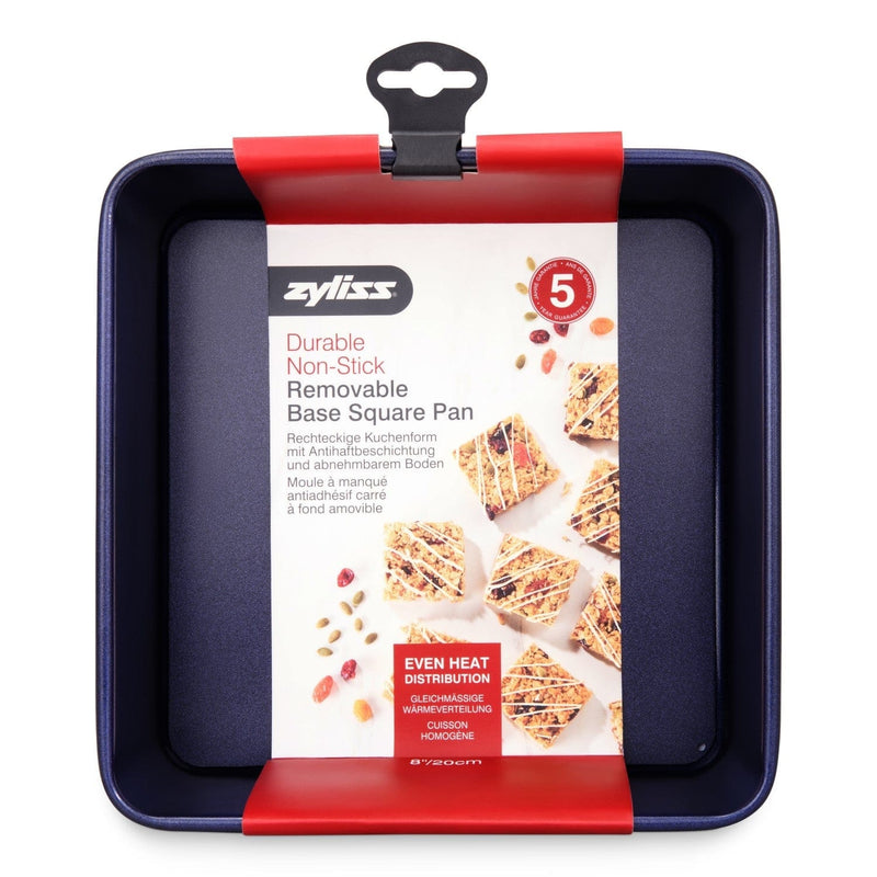 Zyliss Nonstick Square Cake Pan with Removable Base 8 inch E980201