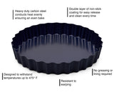 Zyliss Nonstick Tart Pan with Removable Base 10 inch