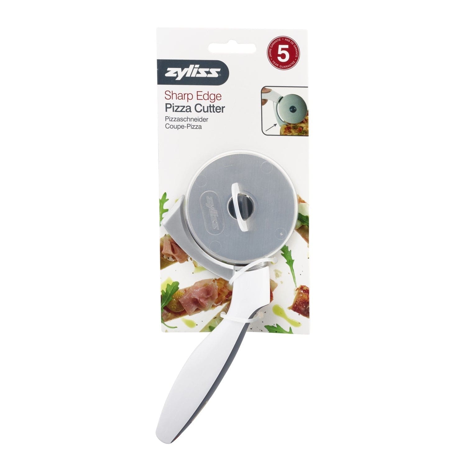 ZYLISS Sharp Edge Pizza Slicer and Crust Cutter