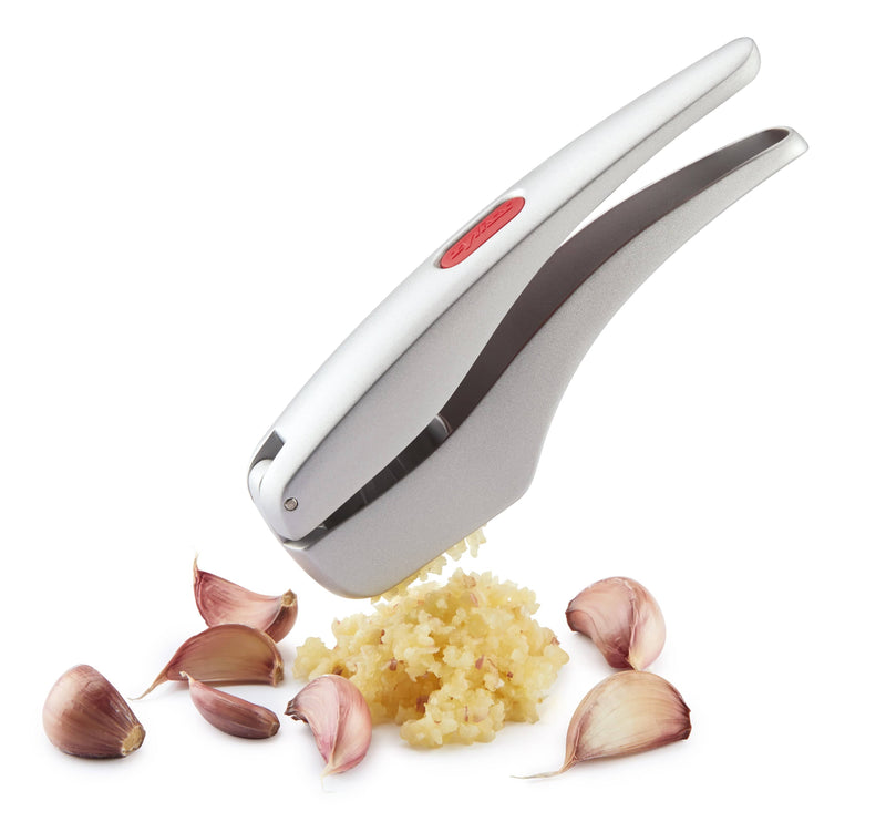 Zyliss Susi 3 Garlic Press - With Built in Cleaner - Crusher, Mincer and Peeler, Cast Aluminum 12084