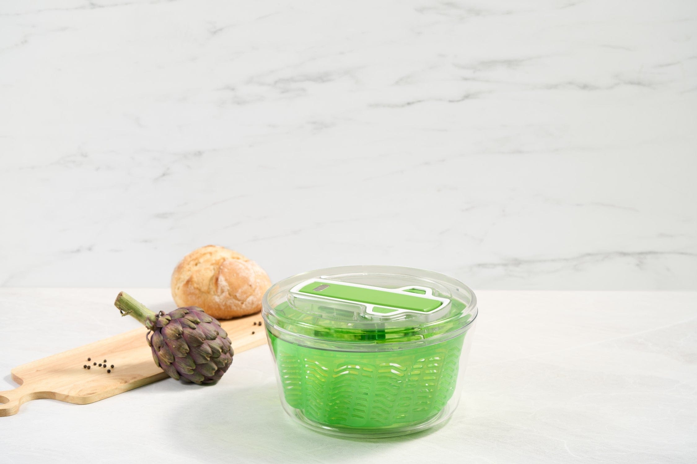 ZYLISS Swift Dry Salad Spinner, Large, Green Zyliss Kitchen
