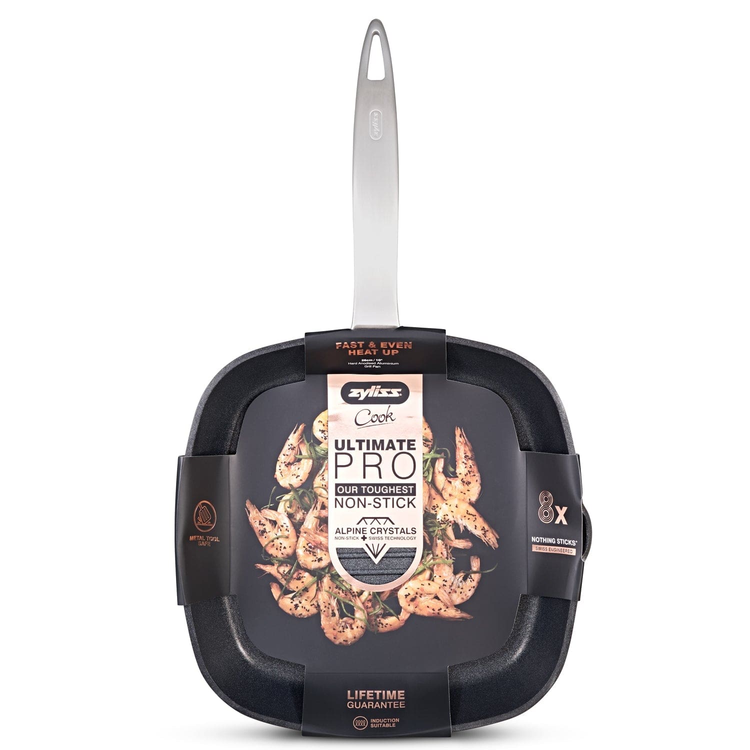 Zyliss Ultimate Pro Nonstick Grill Pan 10" - Thumbnail 3