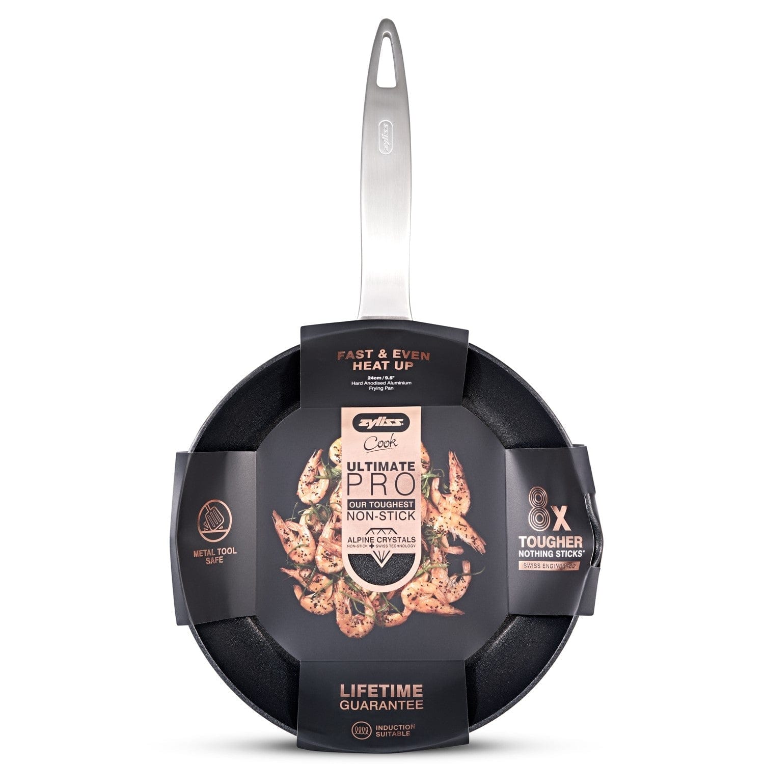 Zyliss Ultimate Pro Nonstick 9.5 inch Frying Pan with Pour Spout