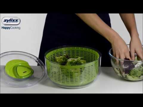 ZYLISS Easy Spin Salad Spinner, Large, Green, BPA Free – Zyliss